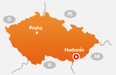 Mapa - Westpra Hodonín